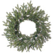 24" Artificial Noble Fir Wreath, LED Pre-Lit -Green (Pack of 12) - YZNBAW-24/LD