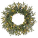 24" Artificial Noble Fir Wreath, LED Pre-Lit -Green (Pack of 12) - YZNBAW-24/LD