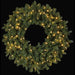 30" Artificial Noble Fir Wreath, LED Pre-Lit -Green (Pack of 6) - YZNBAW-30/LD