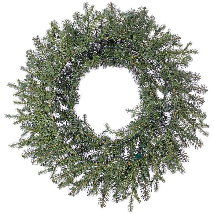 30" Artificial Noble Fir Wreath, LED Pre-Lit -Green (Pack of 6) - YZNBAW-30/LD