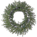30" Artificial Noble Fir Wreath, LED Pre-Lit -Green (Pack of 6) - YZNBAW-30/LD