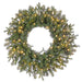 30" Artificial Noble Fir Wreath, LED Pre-Lit -Green (Pack of 6) - YZNBAW-30/LD