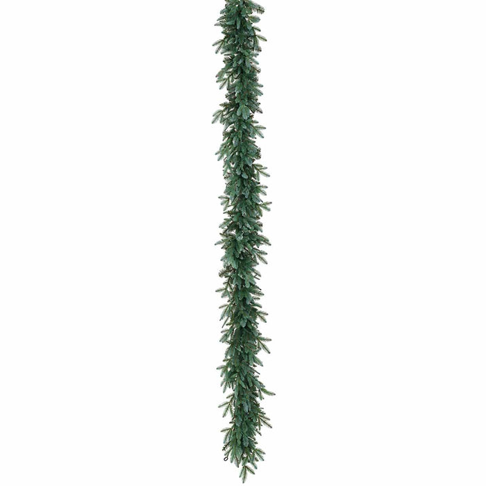 9' Mixed Nordmann Fir Artificial Garland, LED Pre-Lit (Twinkle) -Green (Pack of 2) - YZNMAG-9LHT