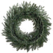 30" Artificial Flocked Noble Pine Wreath, LED Pre-Lit -White (Pack of 2) - YZSBAW-3LDX