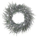 30" Artificial Flocked Willow Pine Wreath, LED Pre-Lit -Green (Pack of 6) - YZSWAW-30LD