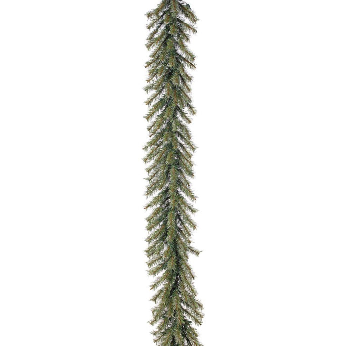 6'Lx12"W Tinsel Artificial Garland, LED Pre-Lit -Green/Silver (Pack of 12) - YZTNAG-72/GS