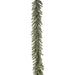 6'Lx12"W Tinsel Artificial Garland, LED Pre-Lit -Green/Silver (Pack of 12) - YZTNAG-72/GS
