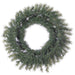 24" Artificial Tinsel Wreath, LED Pre-Lit -Green/Silver (Pack of 12) - YZTNAW-24/GS