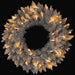 24" Artificial Tinsel Wreath, LED Pre-Lit -Champagne (Pack of 12) - YZTNBW-24/CN