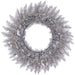 24" Artificial Tinsel Wreath, LED Pre-Lit -Champagne (Pack of 12) - YZTNBW-24/CN