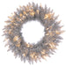 24" Artificial Tinsel Wreath, LED Pre-Lit -Champagne (Pack of 12) - YZTNBW-24/CN