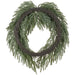 30" Frosted Artificial Willow Pine Wreath -Green/White - YZWFBW-30