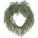 30" Frosted Artificial Willow Pine Wreath -Green/White - YZWFBW-30
