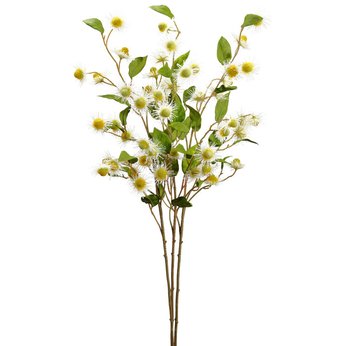 39" Chinese Buttonbush Silk Flower Stem Bundle -Cream - ZBP014-CR