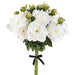 31" Peony Silk Flower Stem Bundle -White (pack of 2) - ZBP495-WH