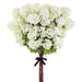 34" Snowball Silk Flower Stem Bundle -White (Pack of 2) - ZBS623-WH