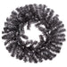 20" Artificial Halloween PVC Pine Hanging Wreath -Black (pack of 4) - ZGB372-BK