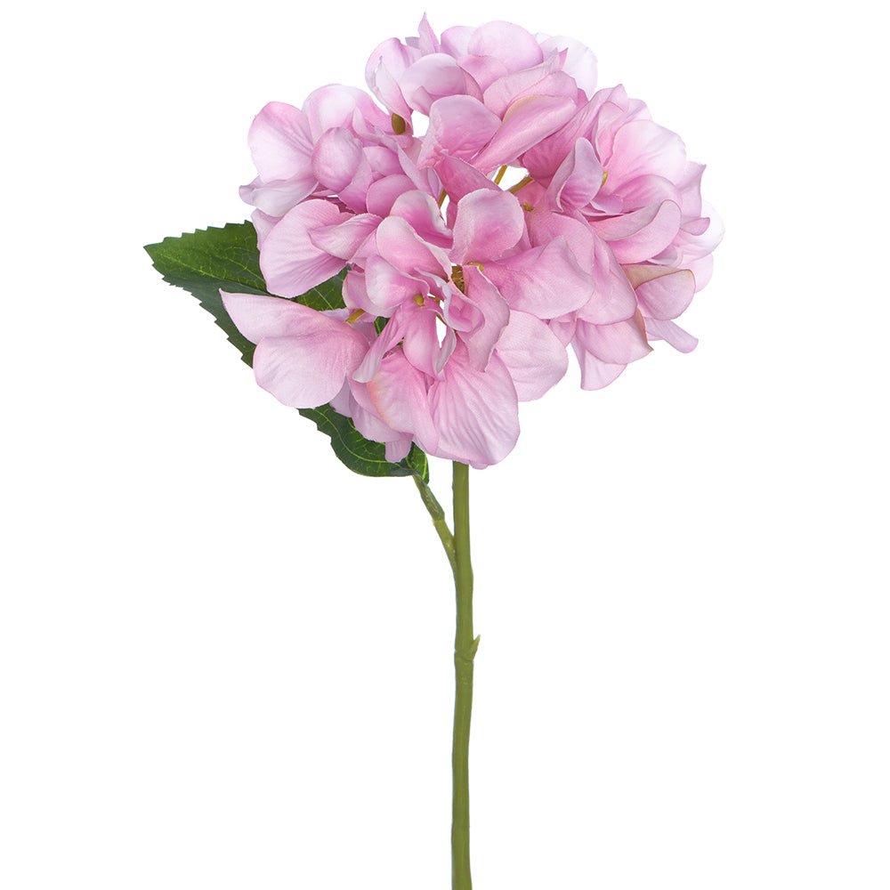 10" Hydrangea Silk Flower Stem Lavender Hydrangea Stem — Silks Are