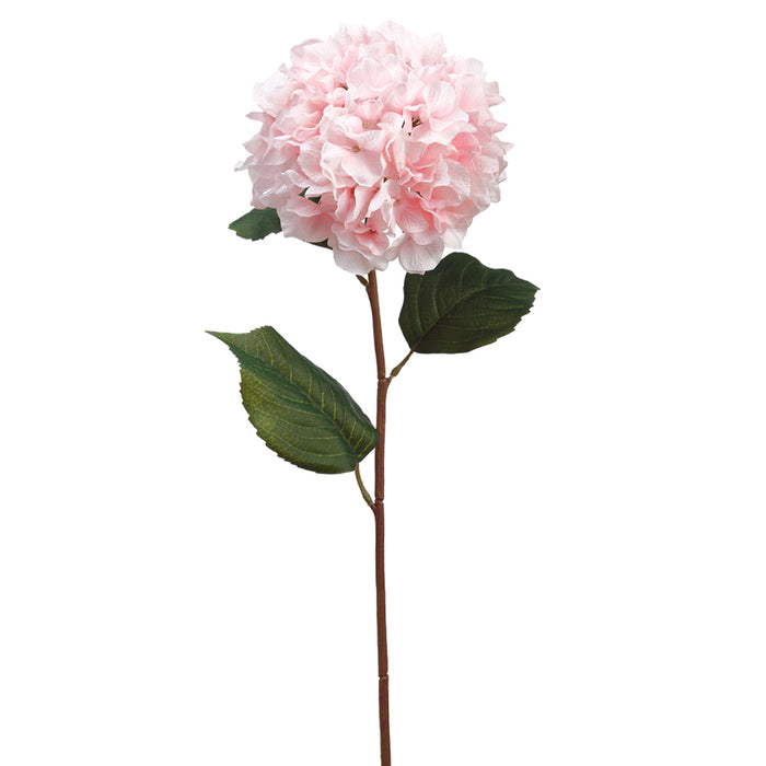28" Silk Hydrangea Flower Stem -Pink (pack of 8) - ZGB926-PK