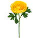 9" Ranunculus Silk Flower Stem -Yellow (pack of 6) - ZGB928-YE