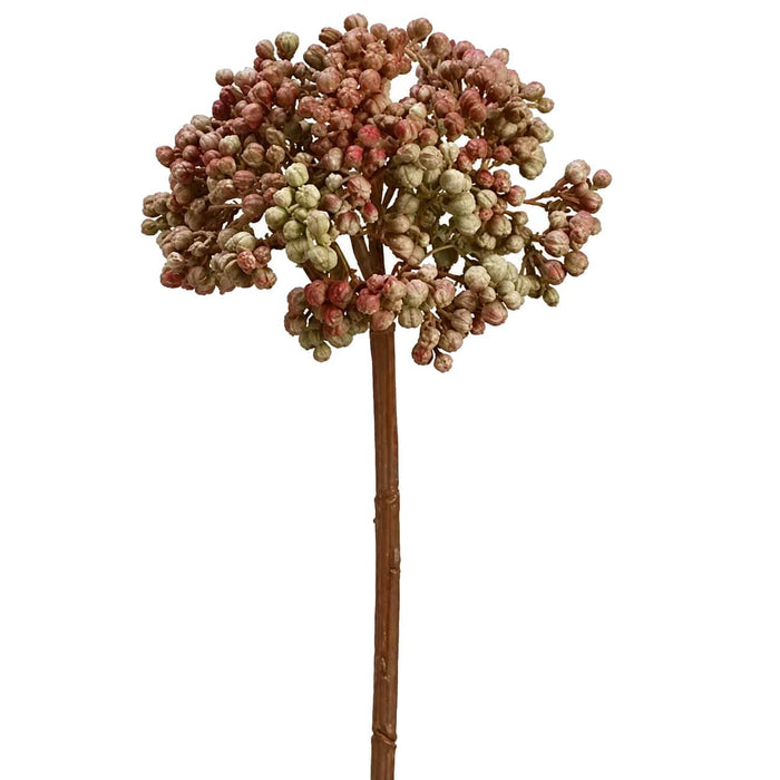 10.5" Sedum Artificial Flower Stem -Mauve (Pack of 12) - ZGS047-MV