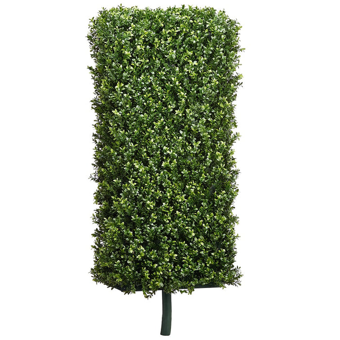 48"Hx20"Wx11"D Boxwood Artificial Topiary Hedge w/Pole -Green (Pack of 2) - ZPB248-GR