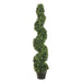 4' Pond Boxwood Spiral Artificial Topiary Tree w/Pot -Green - ZPB814-GR