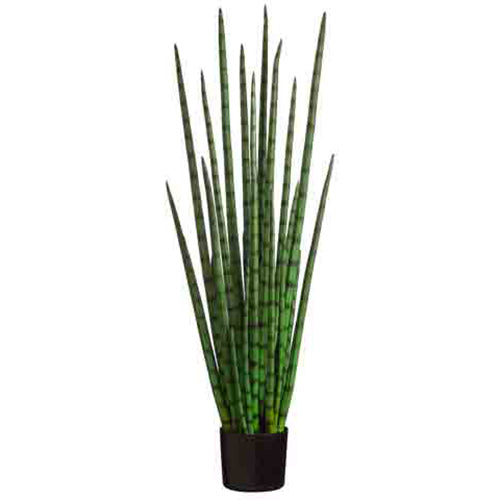 4' Sansevieria Snake Grass Artificial Plant w/Pot - ZPG734-GR