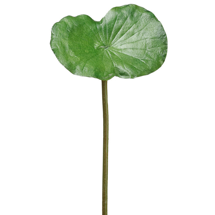20" Large Lotus Leaf Silk Stem -Green (Pack of 12) - ZSL707-GR