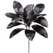 23" Artificial Magnolia Leaf Stem Bundle -Black (pack of 6) - ZSM107-BK
