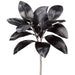 23" Artificial Magnolia Leaf Stem Bundle -Black (Pack of 6) - ZSM107-BK