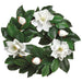 22" Silk Magnolia Flower Wreath -Cream - ZSW002-CR
