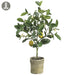 25" Lemon Topiary Silk Fruit Tree w/Clay Pot -Yellow/Green - ZSW042-YE/GR