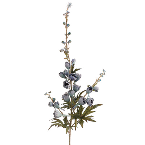 40.5" Princess Delphinium Silk Flower Stem -Dusty Blue (Pack of 6) - ZTD640-BL/DU