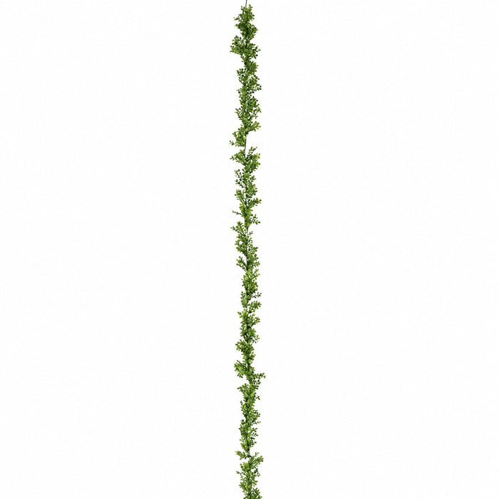 9' Boxwood Artificial Garland -2 Tone Green (Pack of 6) - A049