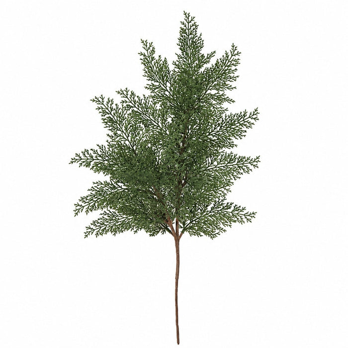27.5" Outdoor UV-Proof Artificial Juniper Branch Stem -Green (Pack of 12) - A083