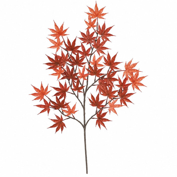 26" Outdoor UV-Proof Artificial Japanese Maple Branch Stem -Burgundy/Rust (Pack of 24) - A-1001