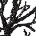 39"Hx16"W Glittered Artificial Tree Statue w/Stand -Black - A100500