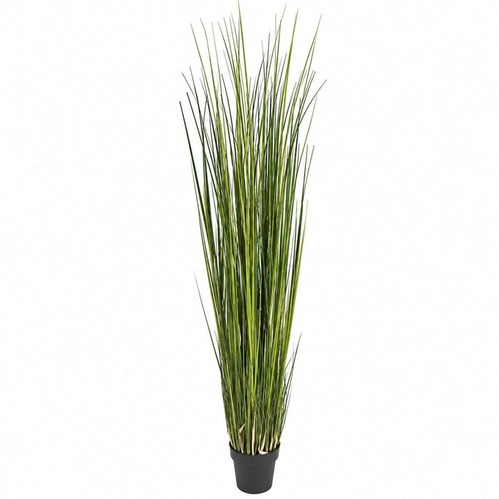 6' IFR PVC Onion Grass Artificial Plant w/Pot -Green/Yellow (Pack of 2) - A100740