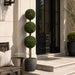 5' Outdoor UV-Proof Artificial Boxwood Triple Ball-Shaped Topiary Tree w/Pot -Green - A117000