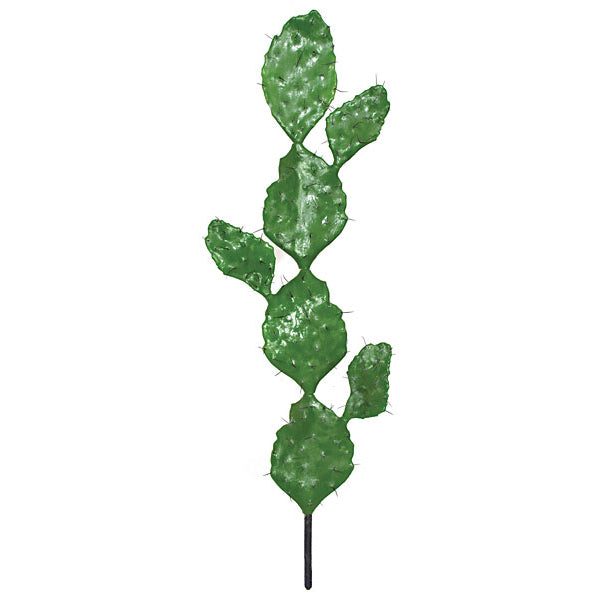 53" Plastic Prickly Pear Cactus Artificial Stem w/Brown Needles -Green (pack of 3) - A123175