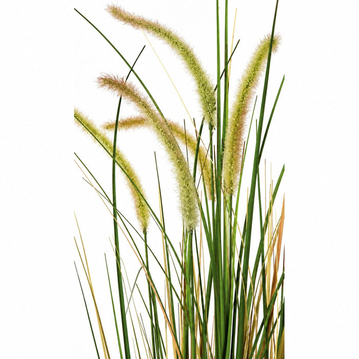 46" IFR PVC Foxtail Onion Grass Artificial Plant w/Pot -Cream/Green (Pack of 2) - A130615