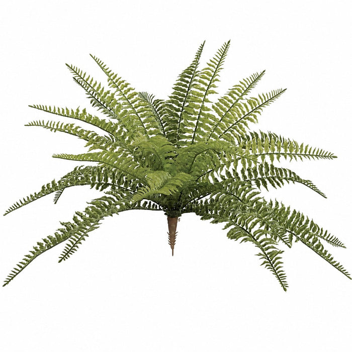 23"Hx30"W Outdoor UV-Proof Artificial Boston Fern Plant -Green (Pack of 4) - A130