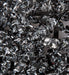 10"x10"x1.5" Tinsel Glittered Boxwood Artificial Mat -Black/Silver (pack of 6) - A131550