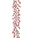 6' Lacquered Ilex Berry Artificial Garland -Red (pack of 6) - A132060