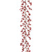 6' Lacquered Ilex Berry Artificial Garland -Red (Pack of 6) - A132060