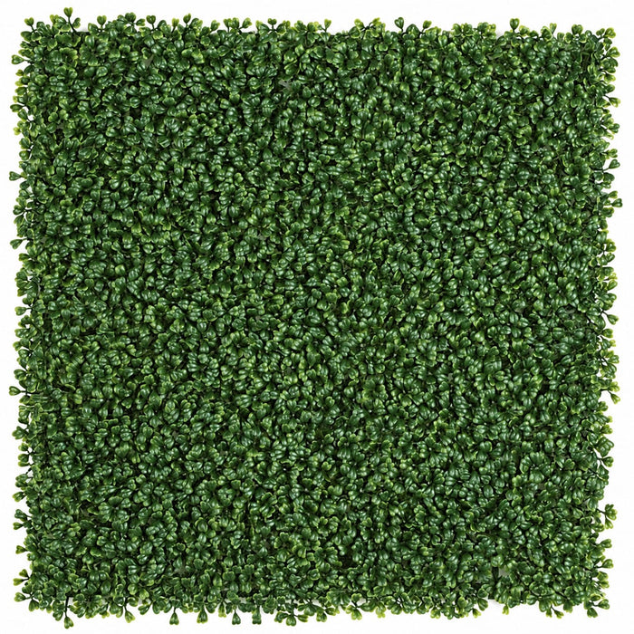 20"x20"x1" Outdoor UV-Proof IFR Artificial Boxwood Mat -Green (Pack of 4) - AR135460