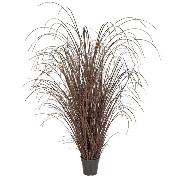 4'2" IFR PVC Onion Grass Artificial Plant w/Pot -Brown (pack of 2) - A140560