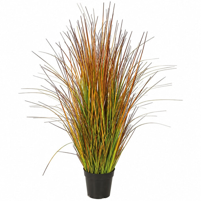 35" IFR PVC Onion Grass Artificial Plant w/Pot -Fall (Pack of 2) - A140670