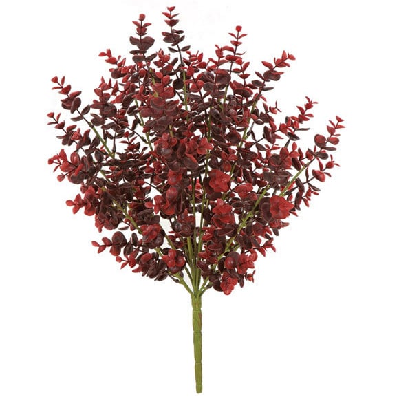 21" UV-Proof Outdoor Artificial Eucalyptus Plant -Burgundy/Wine (pack of 6) - A14400-7BU/WI